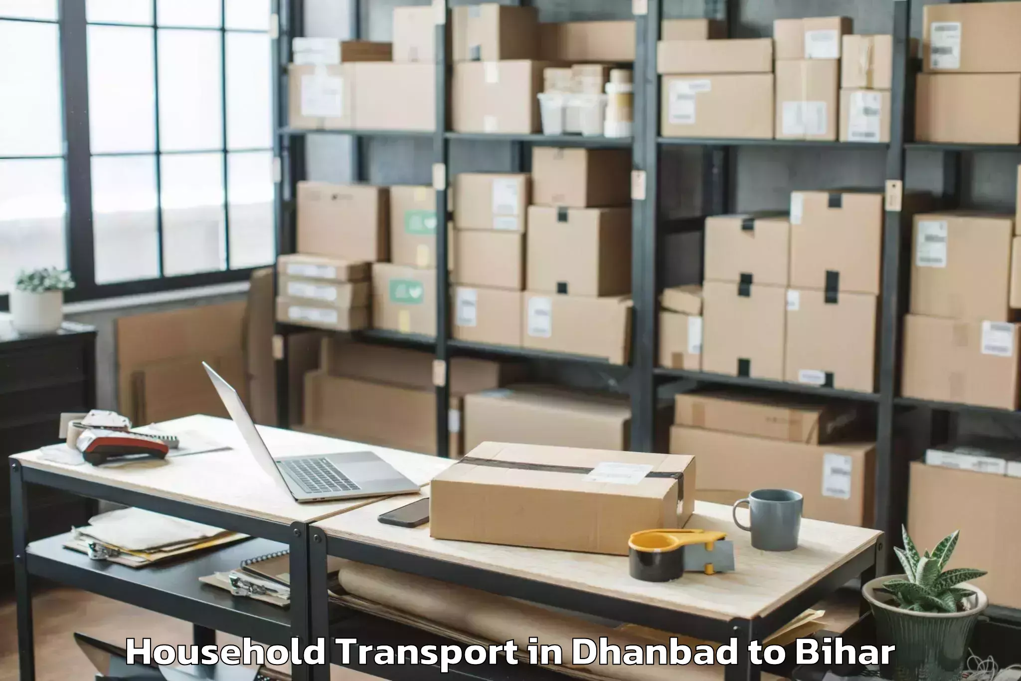 Easy Dhanbad to Ghoghardiha Household Transport Booking